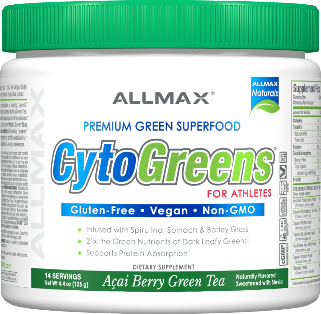 ALLMAX CytoGreens-14 servings-Açai Berry Green Tea-N101 Nutrition