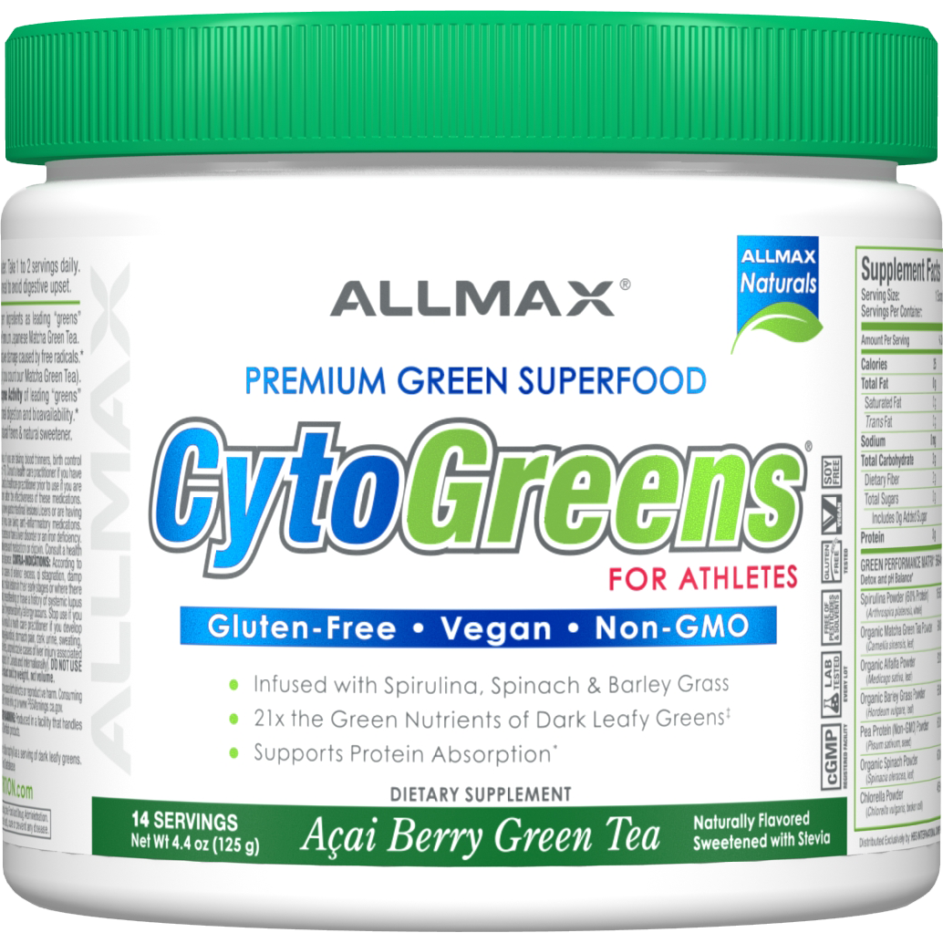 ALLMAX CytoGreens-14 servings-Açai Berry Green Tea-N101 Nutrition