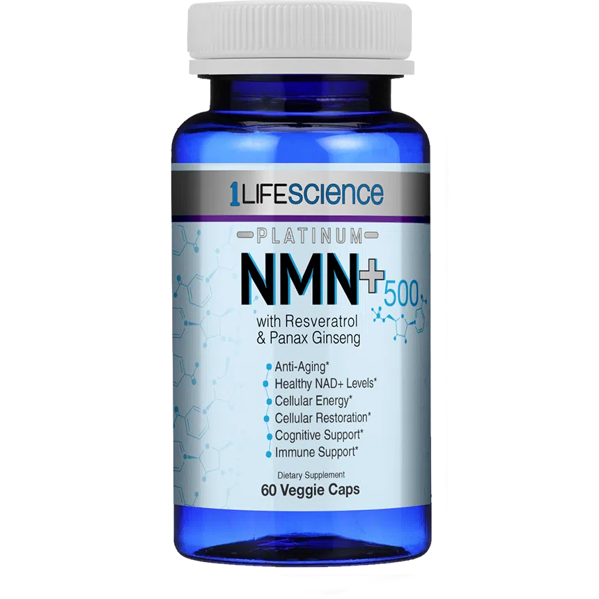 1 Life Science NMN+ 500 Platinum-60 veggie caps-N101 Nutrition