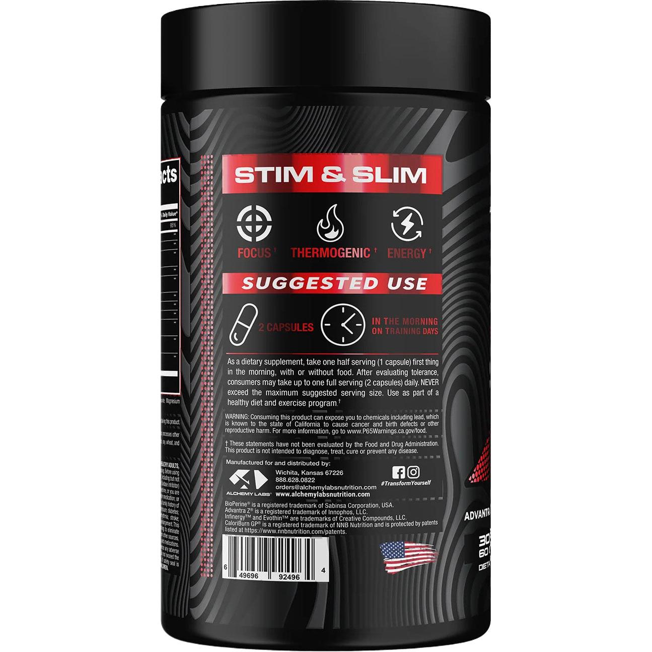 Alchemy Labs STIM & SLIM-N101 Nutrition