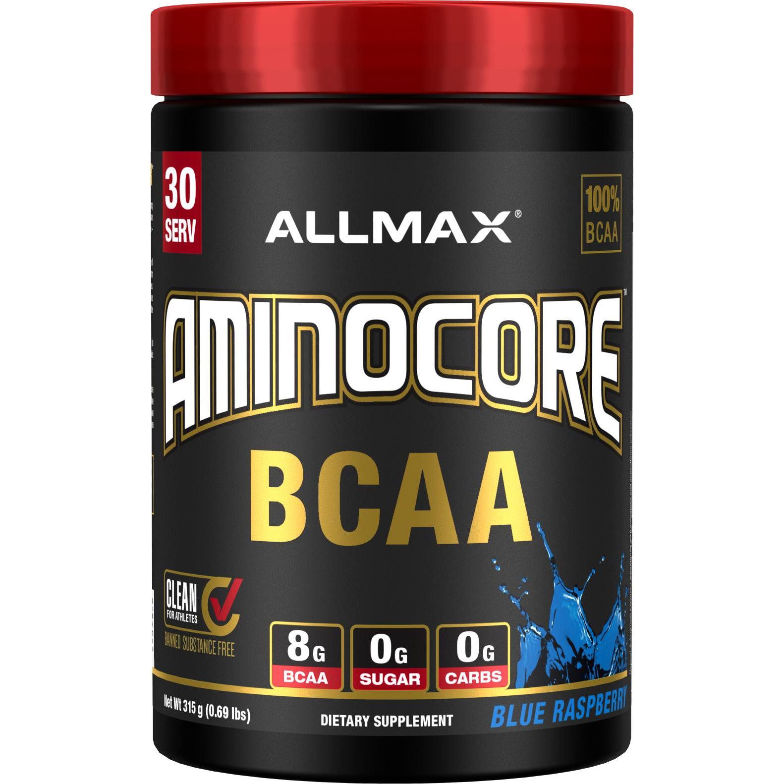 ALLMAX Aminocore BCAA-30 servings (315 g)-Blue Raspberry-N101 Nutrition