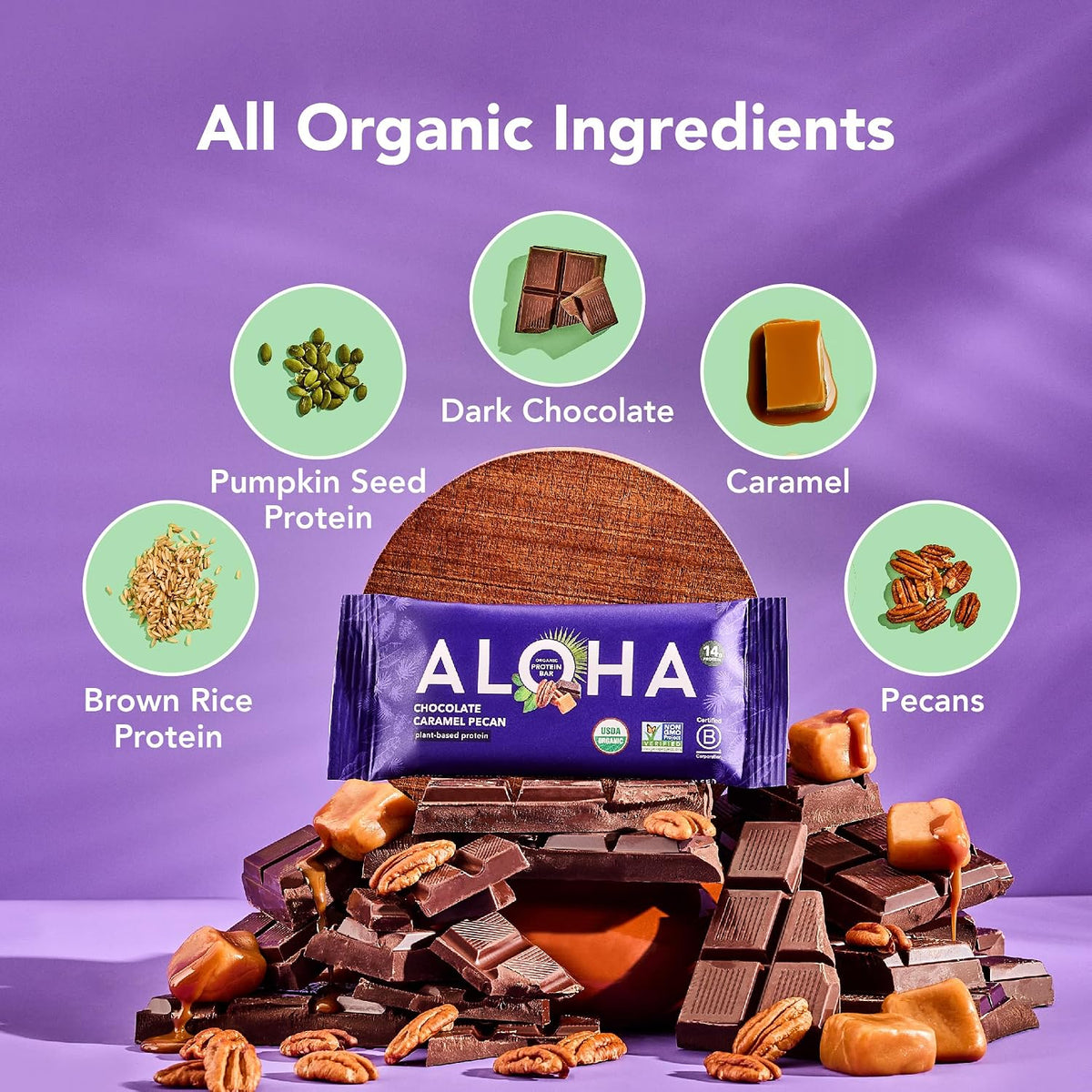 ALOHA Organic Plant-Based Protein Bars-N101 Nutrition