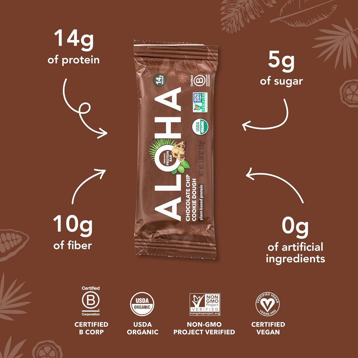 ALOHA Organic Plant-Based Protein Bars-N101 Nutrition