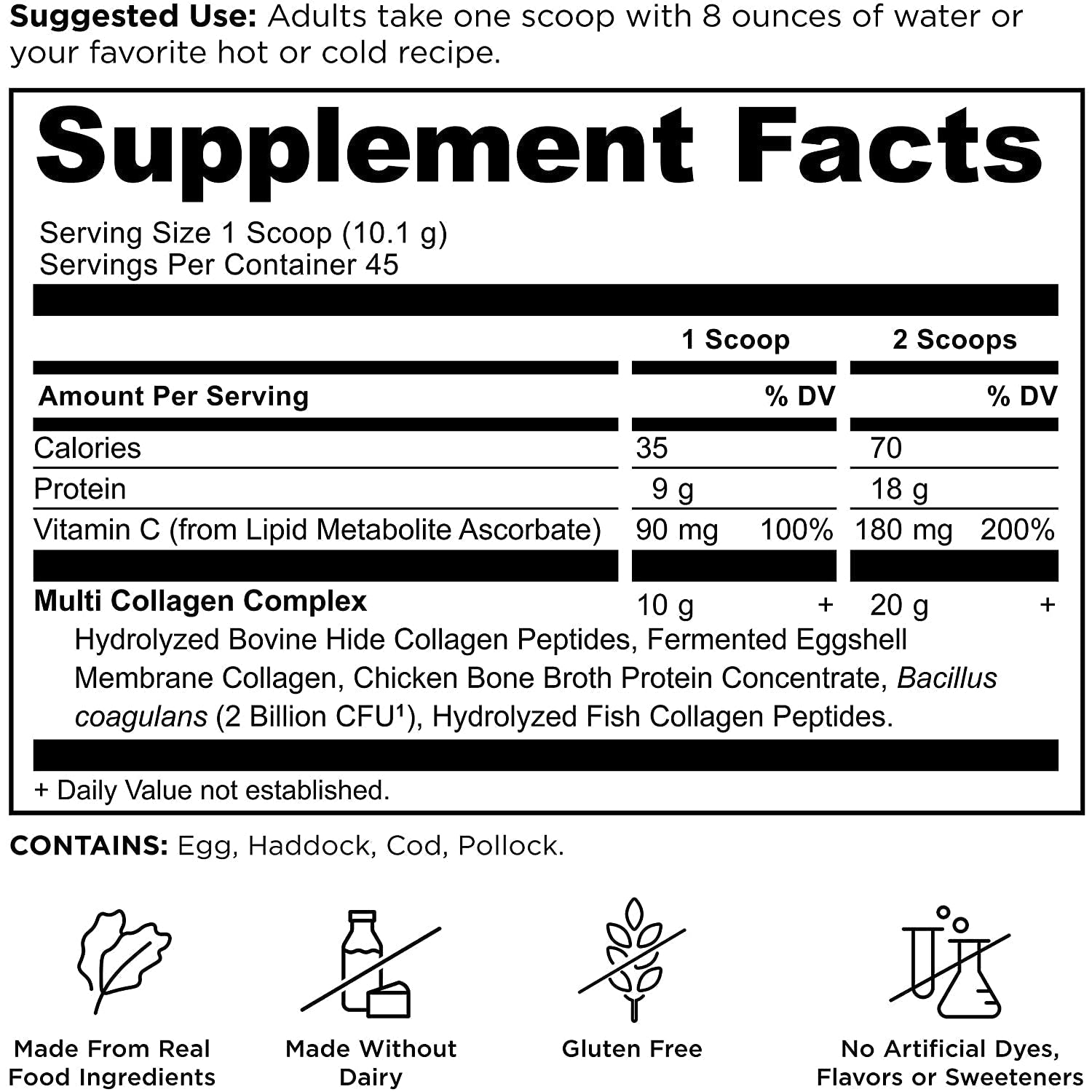 Ancient Nutrition Multi Collagen Protein (Unflavored)-N101 Nutrition
