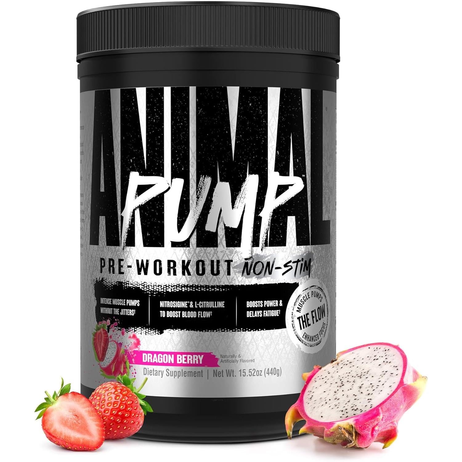Animal Pump Non-Stim Pre-Workout-20-40 servings-Dragon Berry-N101 Nutrition