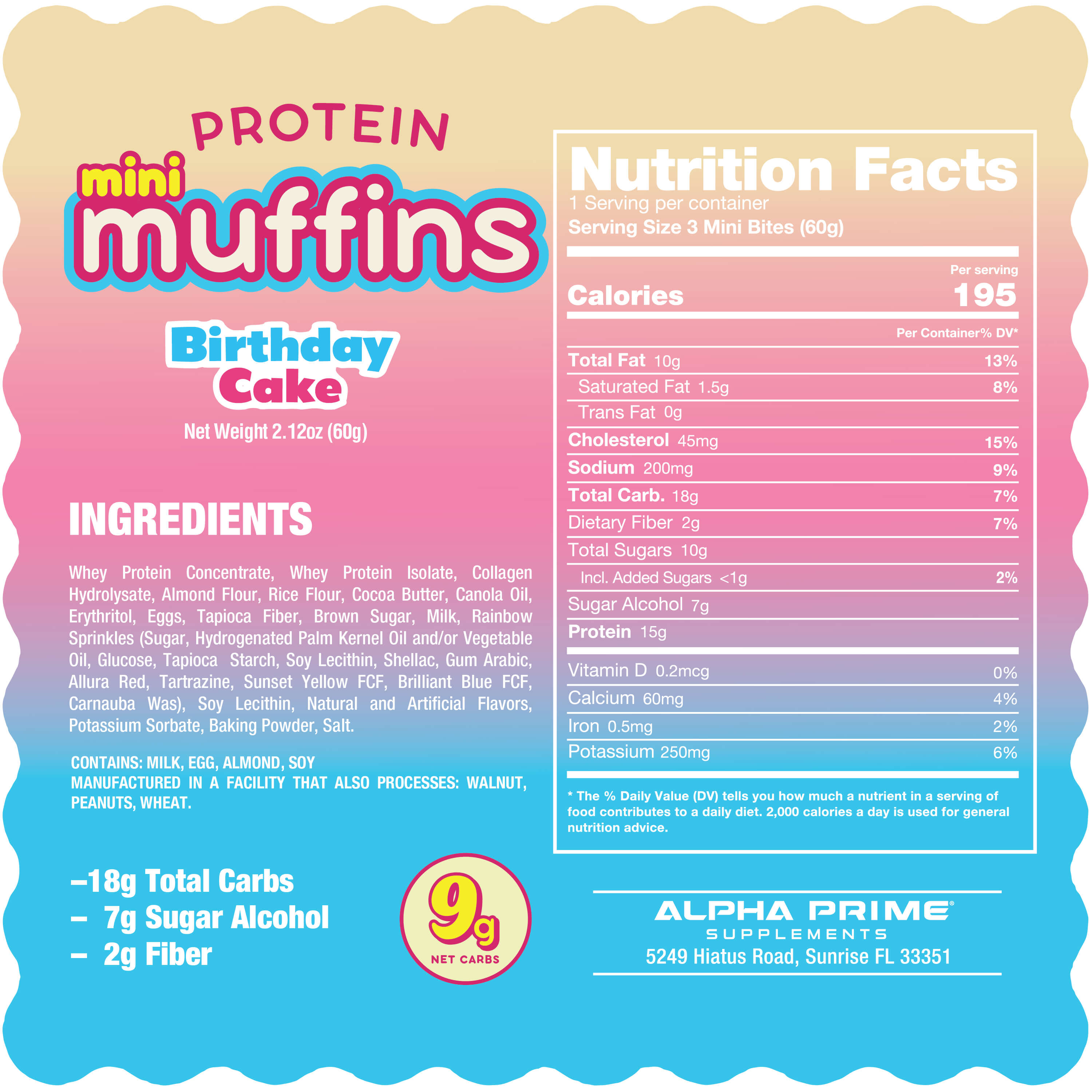 AP Prime Bites Mini Muffins-N101 Nutrition