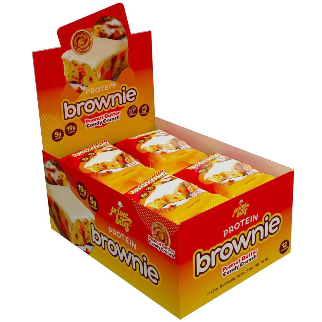 AP Prime Bites Protein Brownies-Box (12 Brownies)-Peanut Butter Candy Crunch-N101 Nutrition
