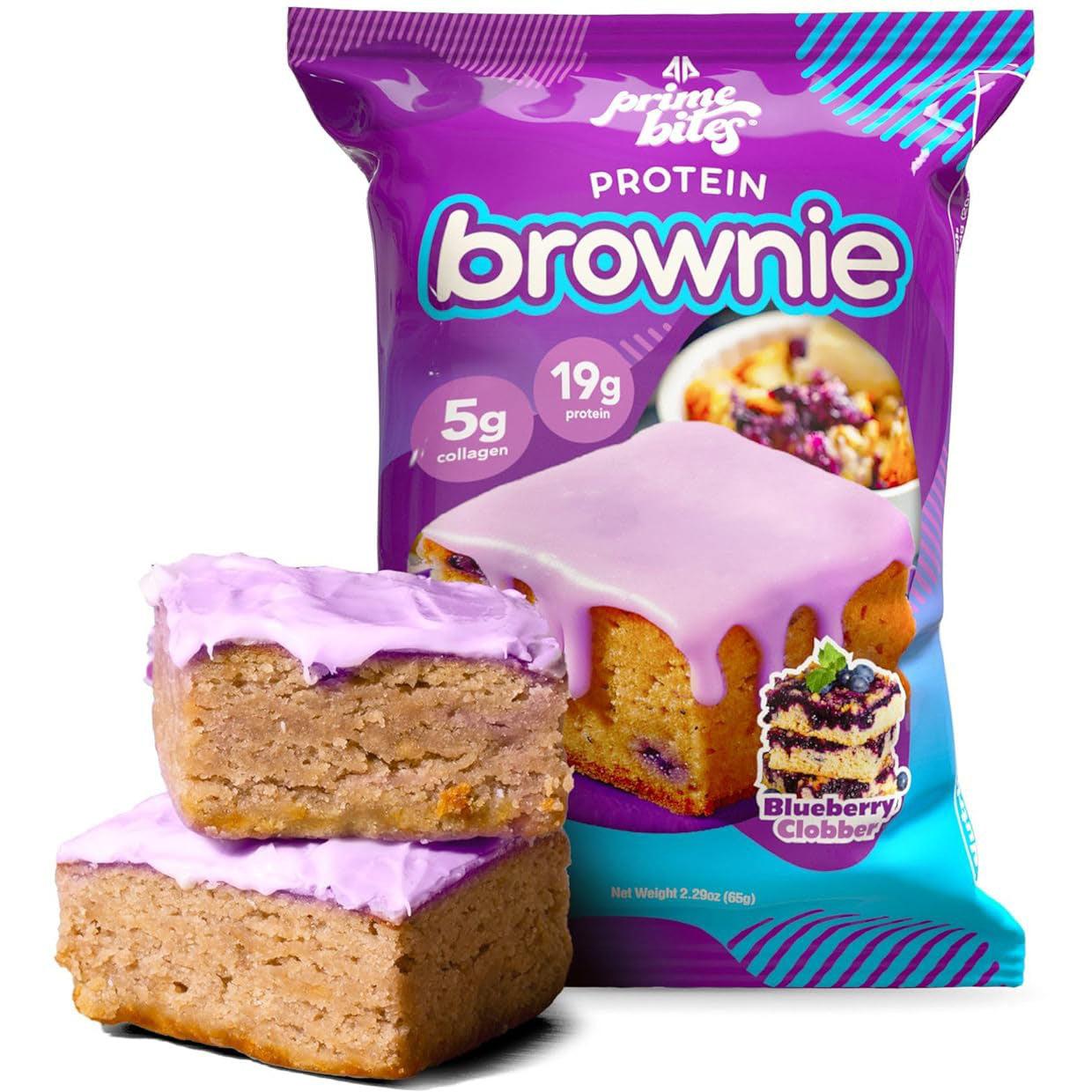 AP Prime Bites Protein Brownies-Single Brownie (65 g)-Blueberry Cobbler-N101 Nutrition