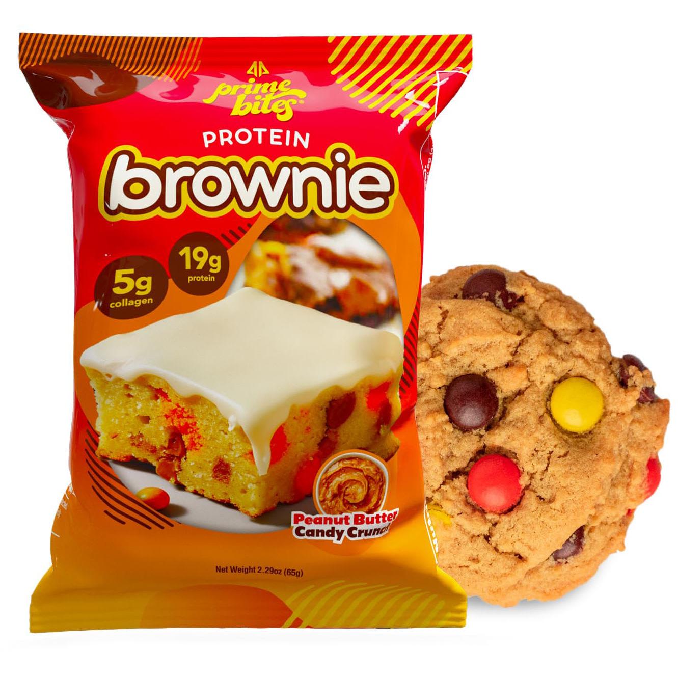 AP Prime Bites Protein Brownies-Single Brownie (65 g)-Peanut Butter Candy Crunch-N101 Nutrition