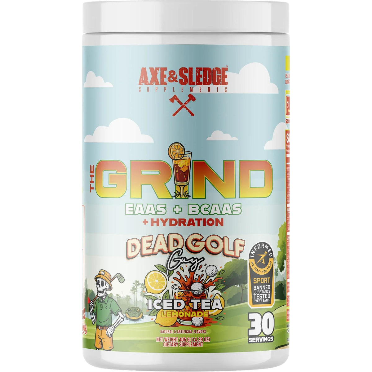 Axe & Sledge The Grind-30 servings-Dead Golf Guy-N101 Nutrition