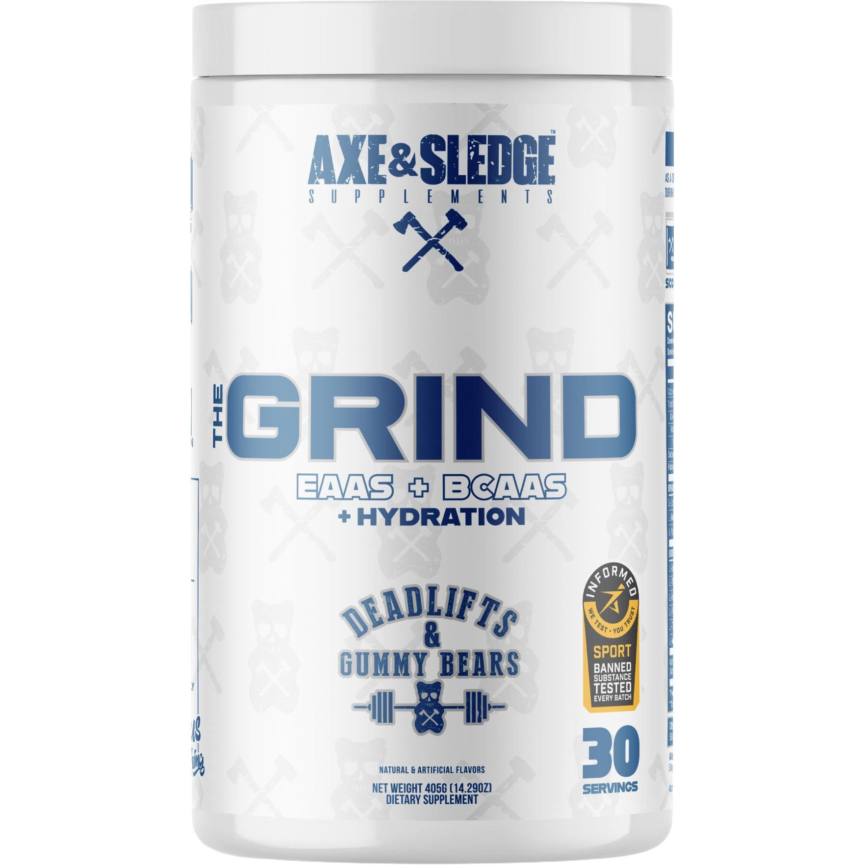 Axe & Sledge The Grind-30 servings-Deadlifts & Gummy Bears-N101 Nutrition