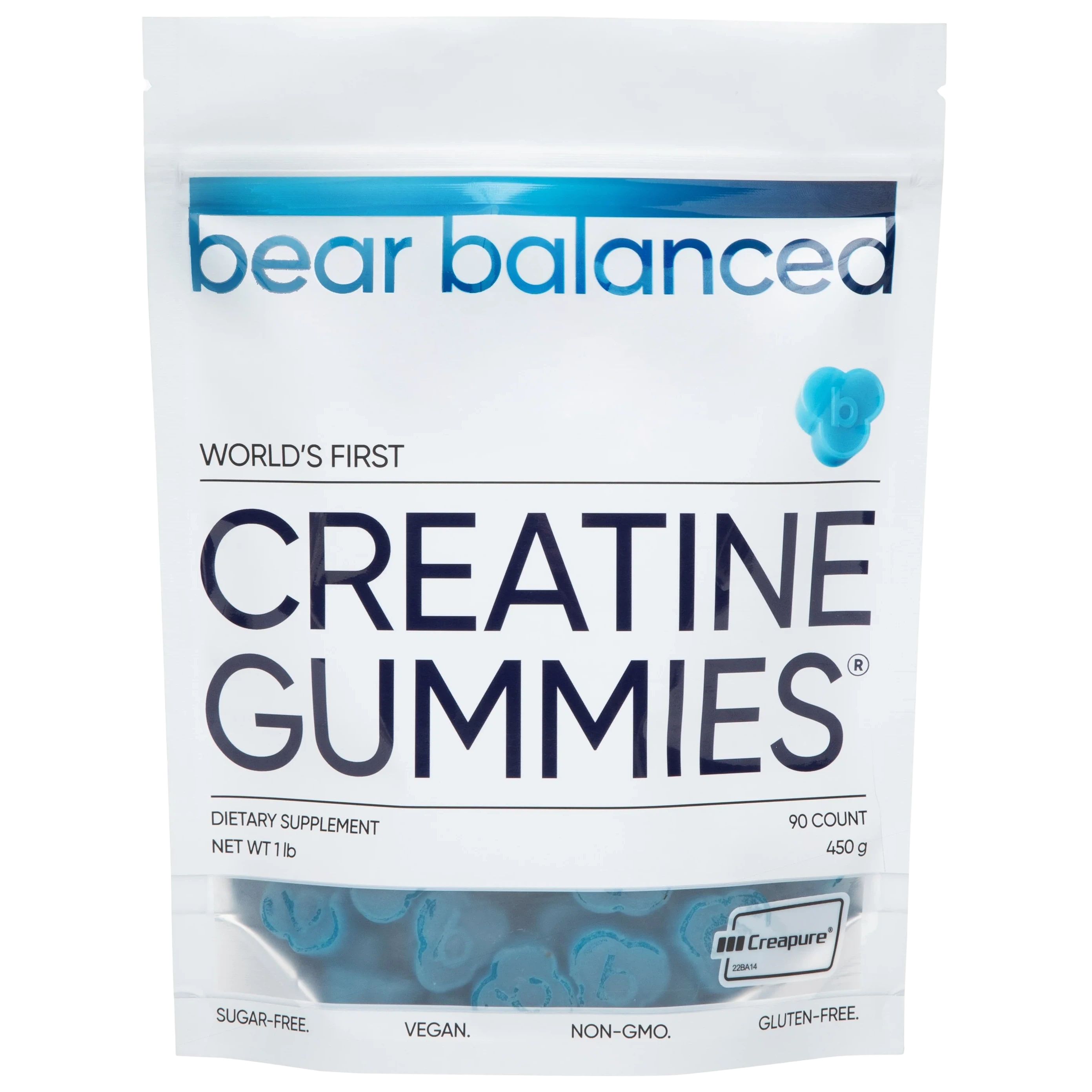 Bear Balanced Creatine Gummies-90 count-Blueberry-N101 Nutrition