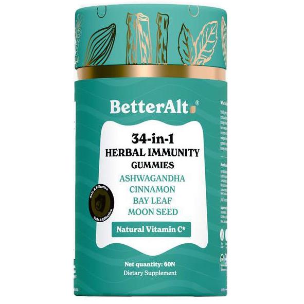 BetterAlt 34-in-1 Herbal Immunity Gummies-60 gummies-N101 Nutrition
