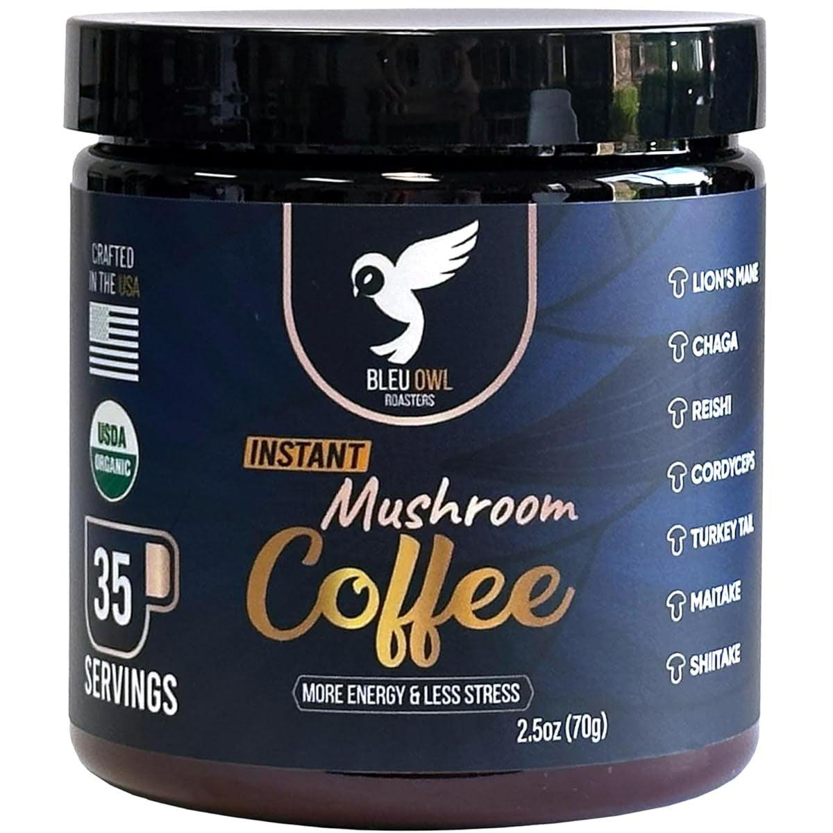 Bleu Owl Roasters Instant Mushroom Coffee-35 servings (70 g)-N101 Nutrition