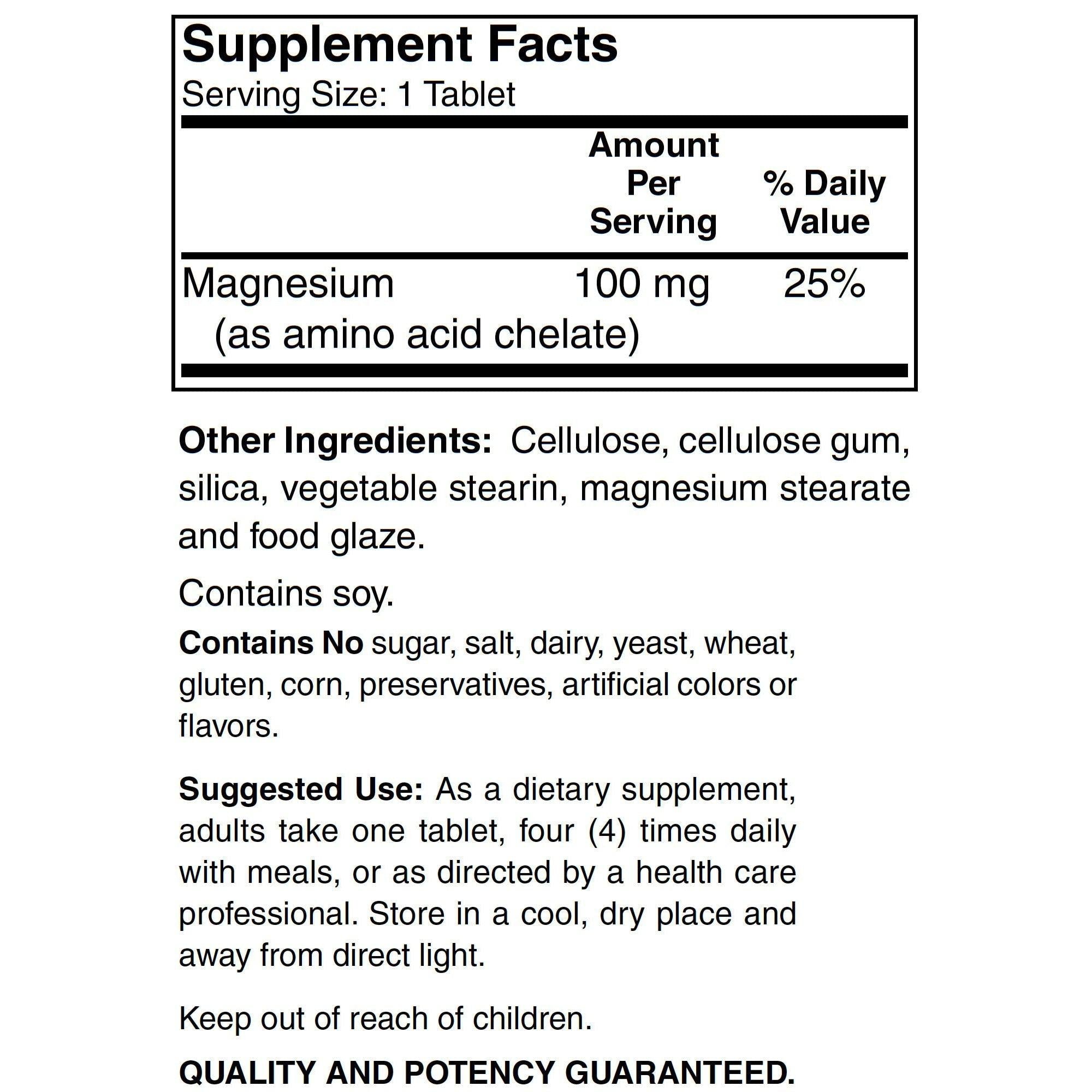 Blue Ridge Magnesium (Amino Acid Chelate)-N101 Nutrition