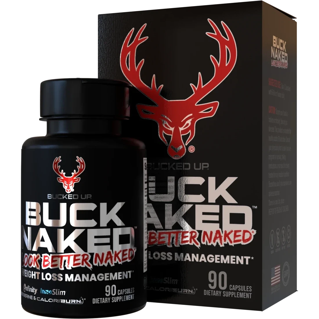 Bucked Up Buck Naked-90 capsules-N101 Nutrition