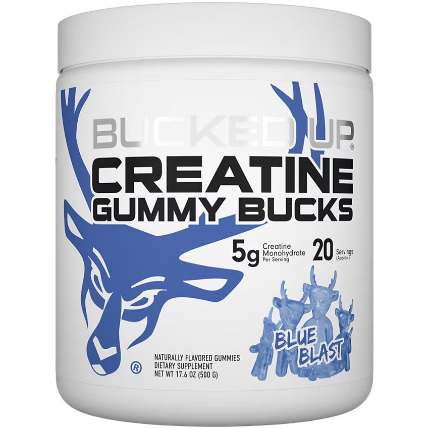 Bucked Up Creatine Gummy Bucks-tub (20 servings)-Blue Blast-N101 Nutrition
