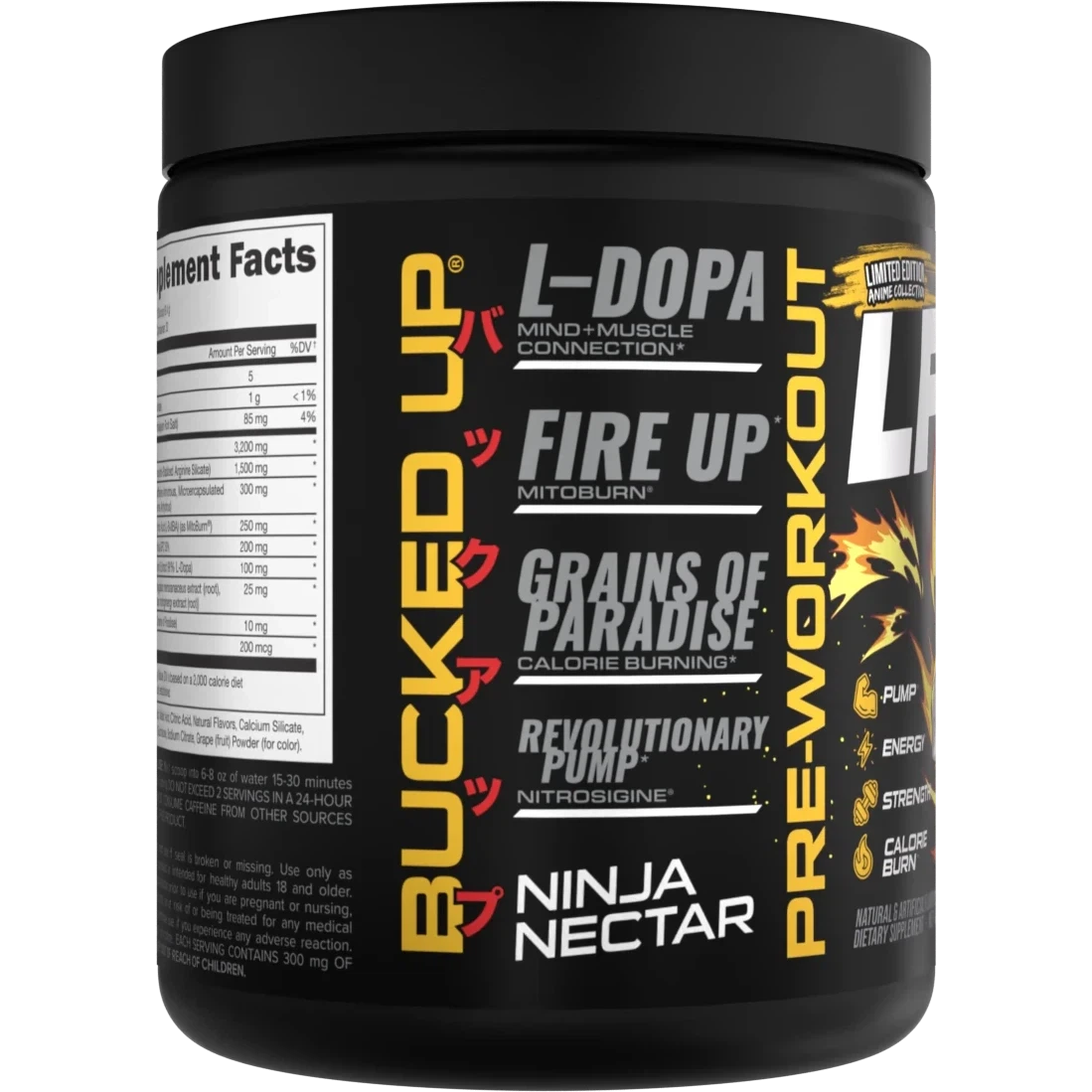 Bucked Up LFG Burn Anime Series-N101 Nutrition