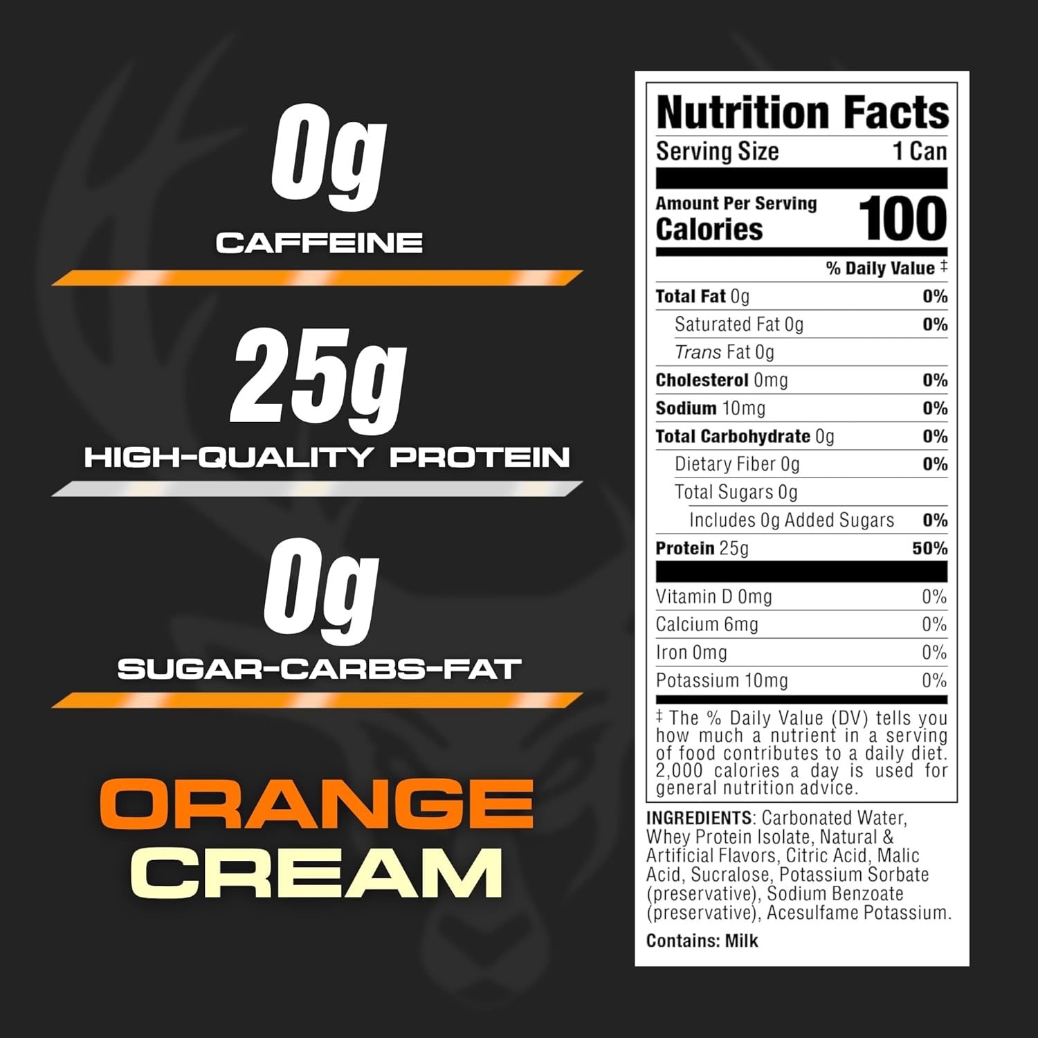 Bucked Up Lightly Carbonated Protein RTD-N101 Nutrition