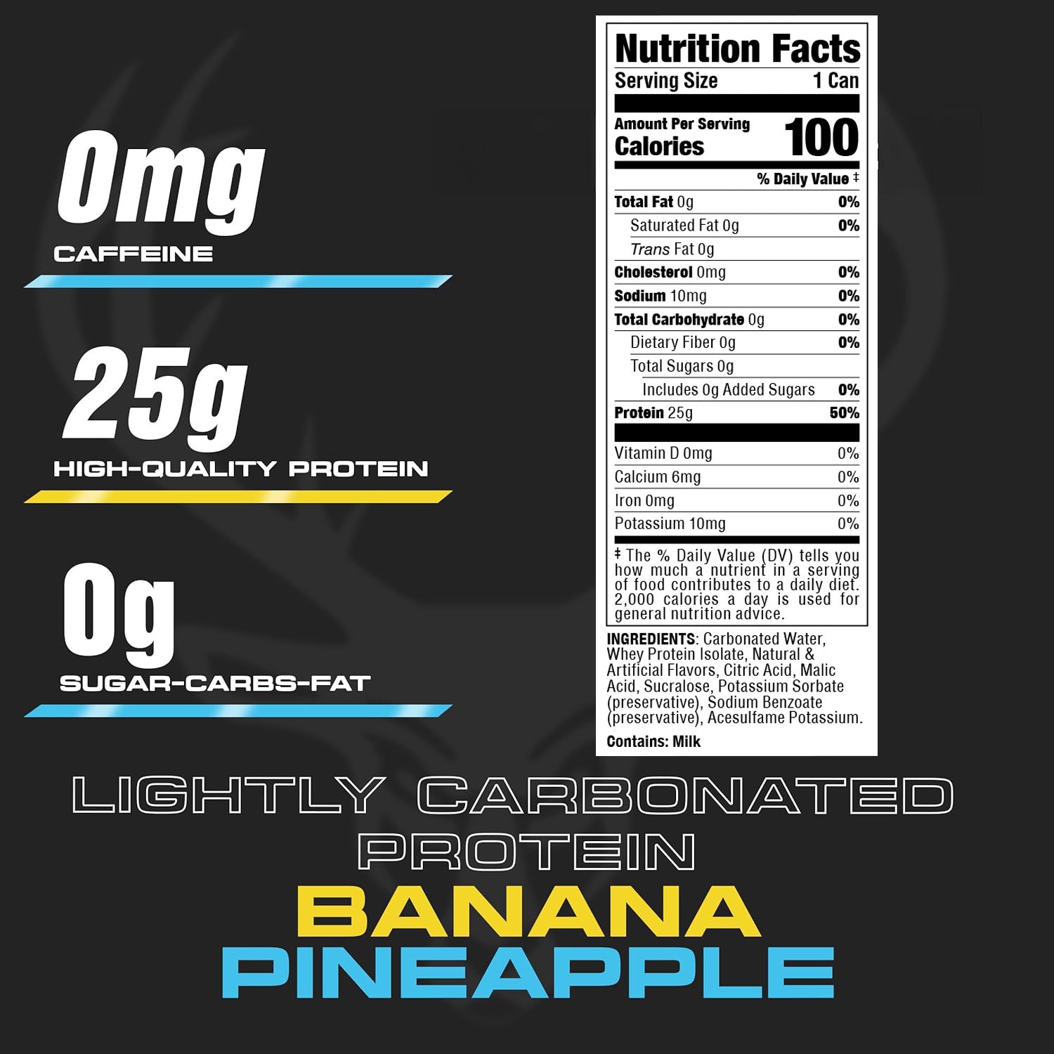 Bucked Up Lightly Carbonated Protein RTD-N101 Nutrition
