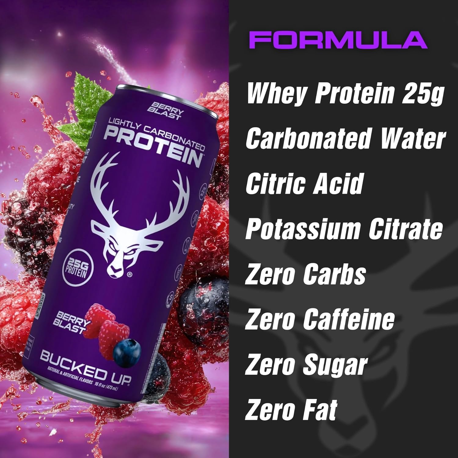 Bucked Up Lightly Carbonated Protein RTD-N101 Nutrition