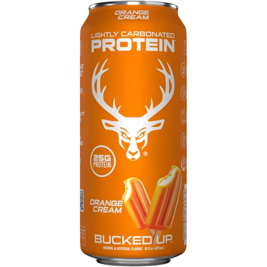 Bucked Up Lightly Carbonated Protein RTD-Single Can (16 fl oz)-Orange Cream-N101 Nutrition