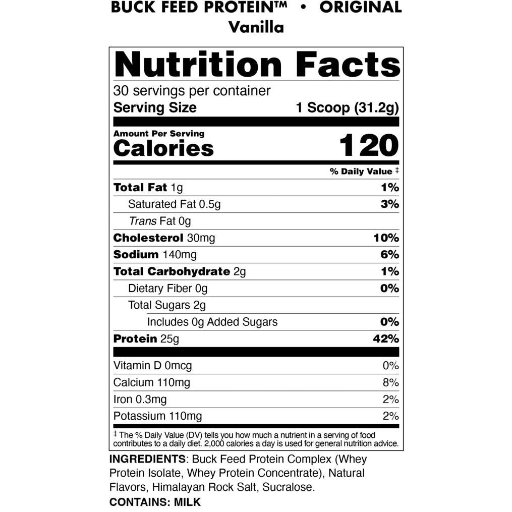 Bucked Up Original Buck Feed Protein-N101 Nutrition