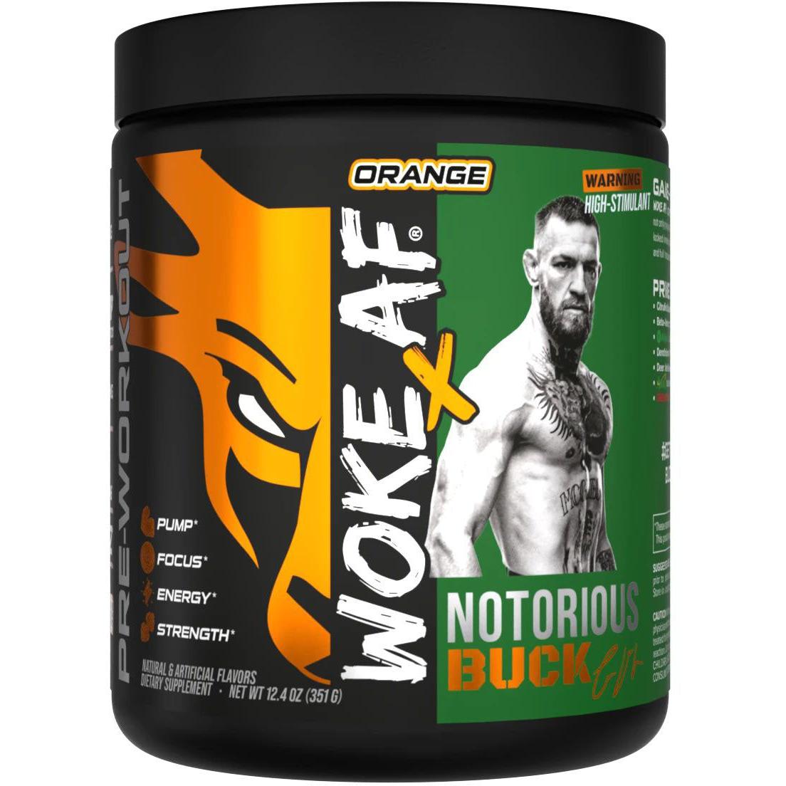 Bucked Up x Conor McGregor WOKE AF-30 servings-Orange-N101 Nutrition