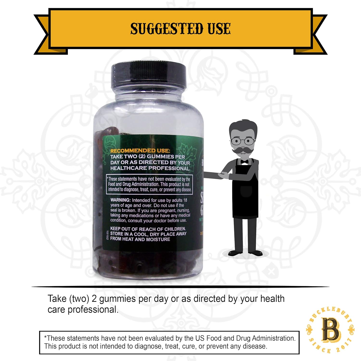 Bucklebury Wild Crafted Irish Sea Moss Gummies-N101 Nutrition