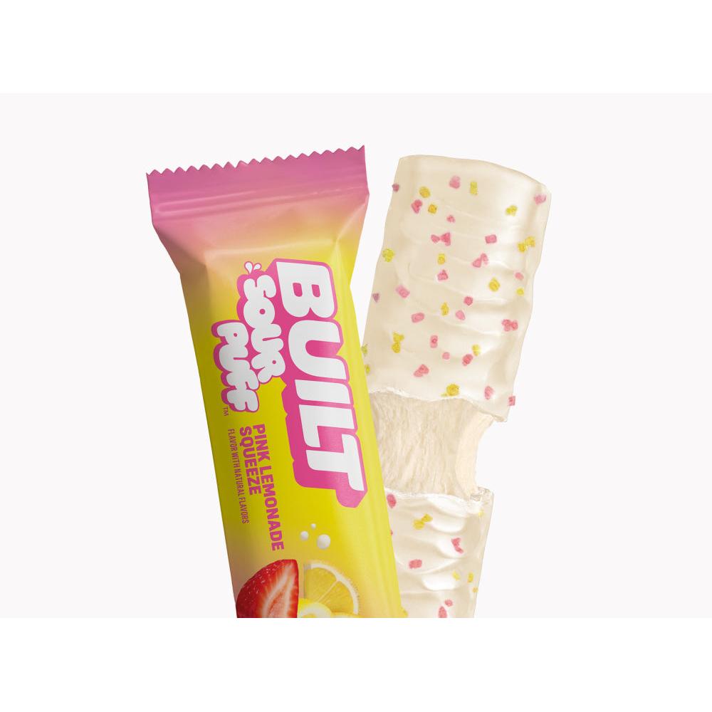 BUILT Sour Puff Bar-Single (41 g)-Pink Lemonade Squeeze-N101 Nutrition