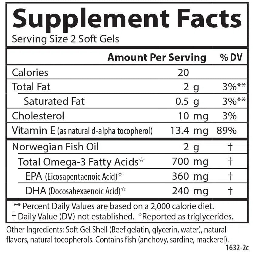 Carlson The Very Finest Fish Oil-N101 Nutrition