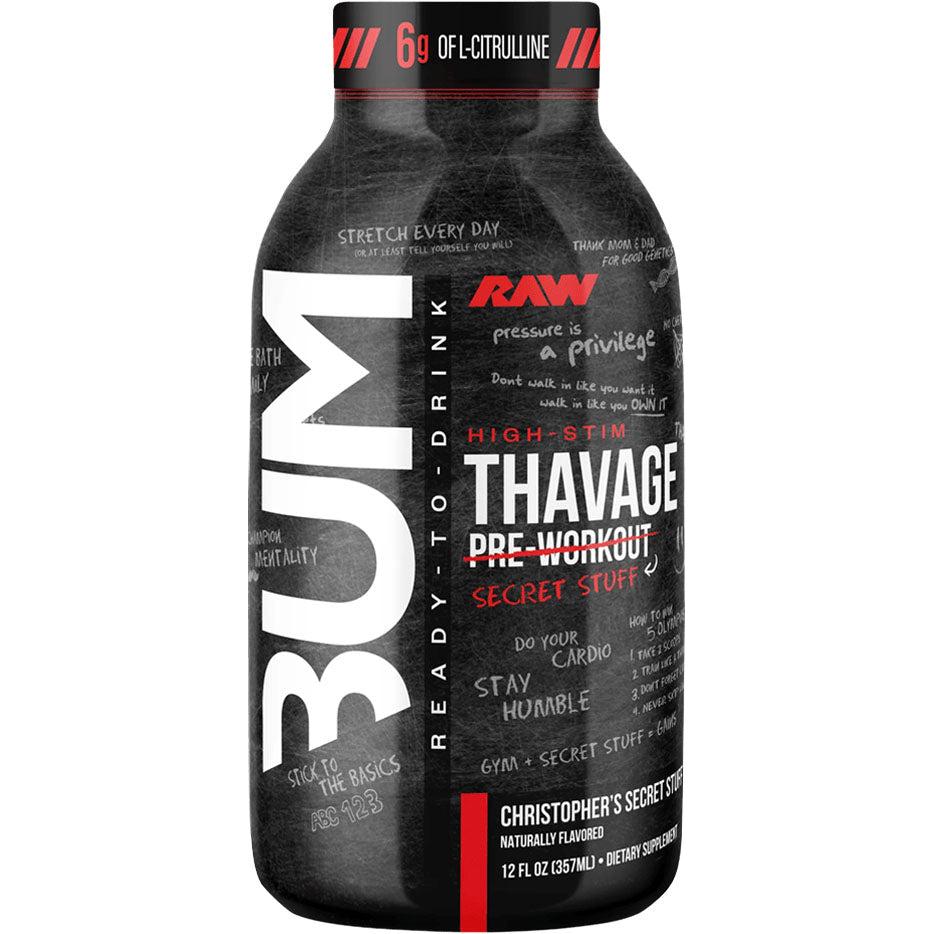 CBUM Thavage Pre-Workout RTD - Christopher's Secret Stuff-Bottle (12 fl oz)-N101 Nutrition