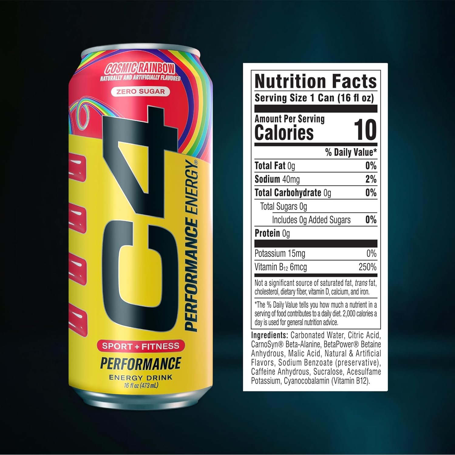 Cellucor C4 Performance Energy Drink (Carbonated)-N101 Nutrition