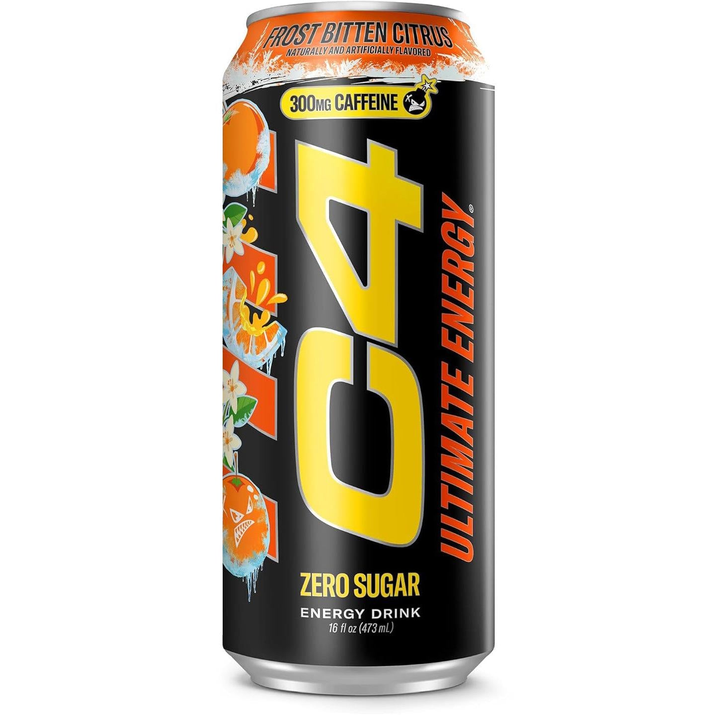 Cellucor C4 Ultimate Energy Drink (Carbonated)-Single 16 fl oz (473 mL)-Frost Bitten Citrus-N101 Nutrition