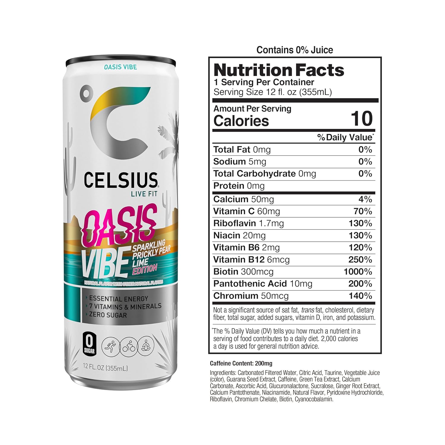 Celsius Energy Drink-N101 Nutrition