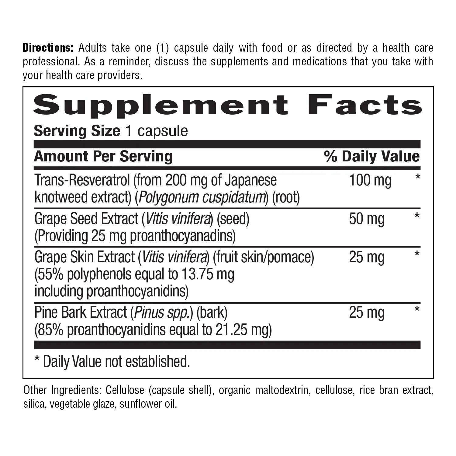 Country Life Resveratrol Plus-N101 Nutrition