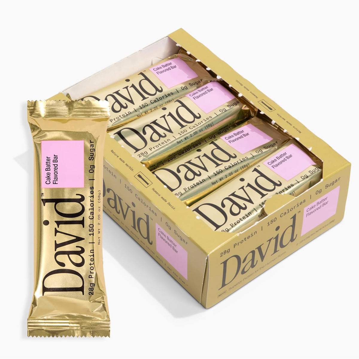 David Bar-Box (12 bars)-Cake Batter-N101 Nutrition