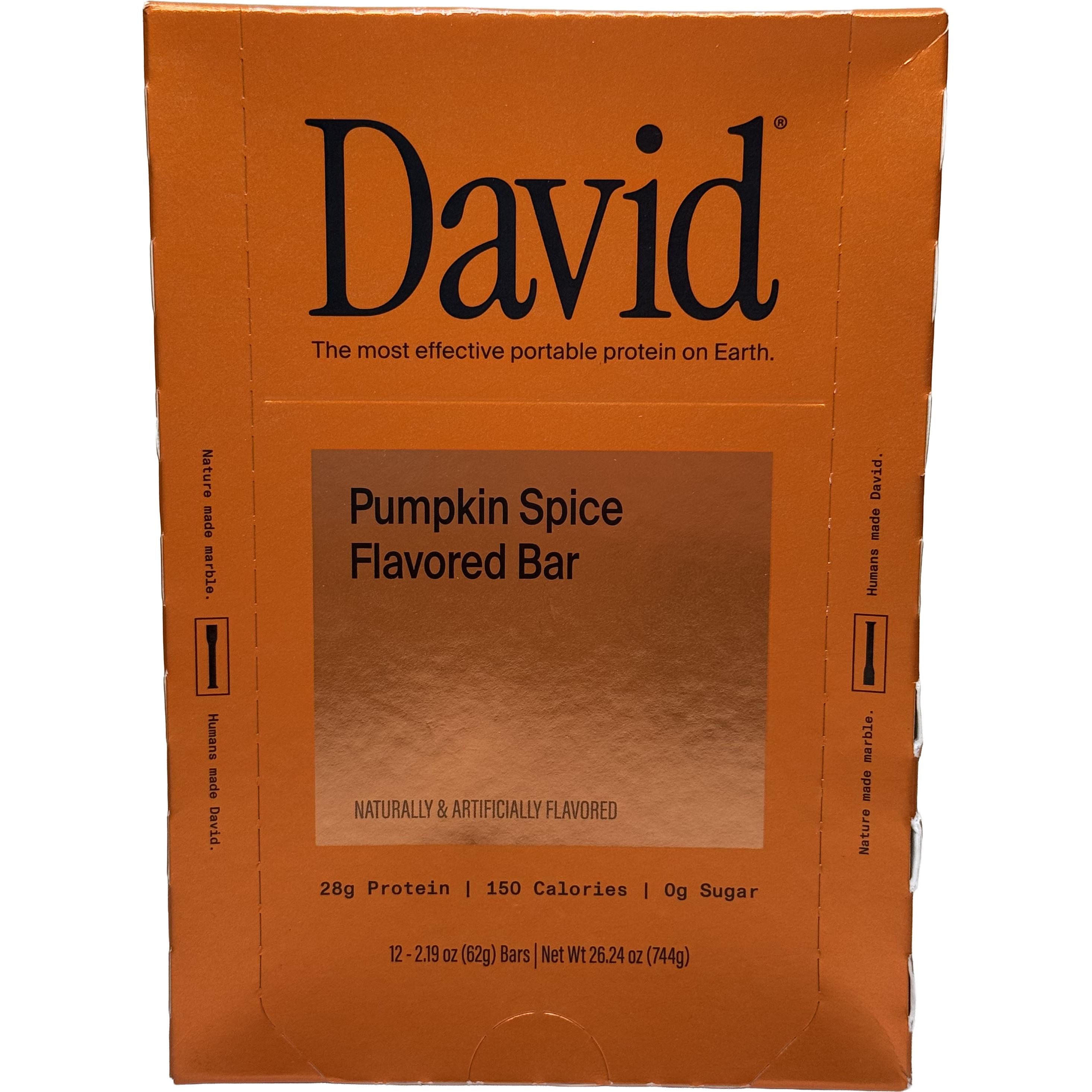 David Bar-Box (12 bars)-Pumpkin Spice-N101 Nutrition