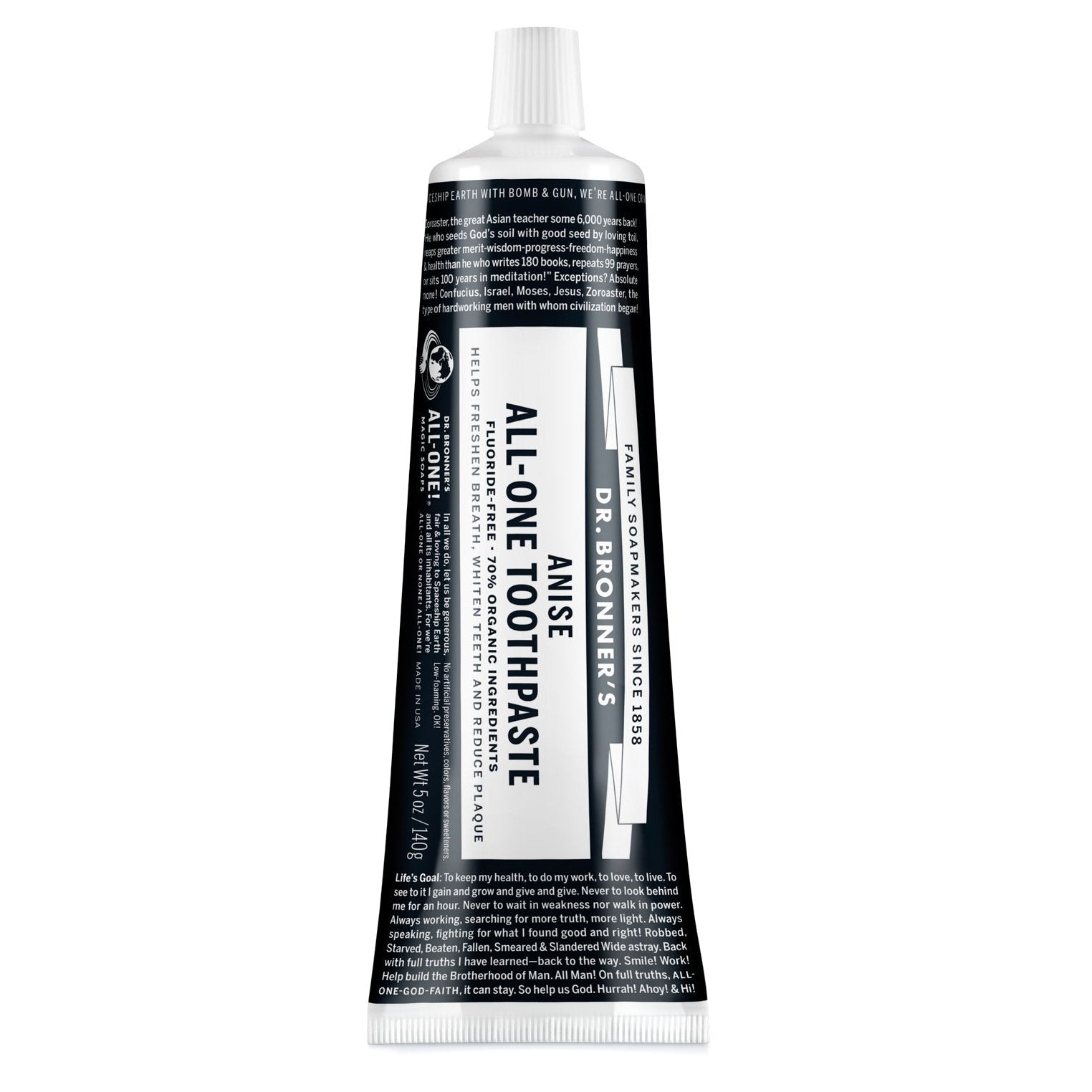 Dr. Bronner's All-One Toothpaste-5 oz (140 g)-Anise-N101 Nutrition