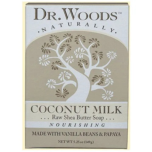 Dr. Woods Bar Soap Coconut Milk-5.25 oz (149 g)-N101 Nutrition