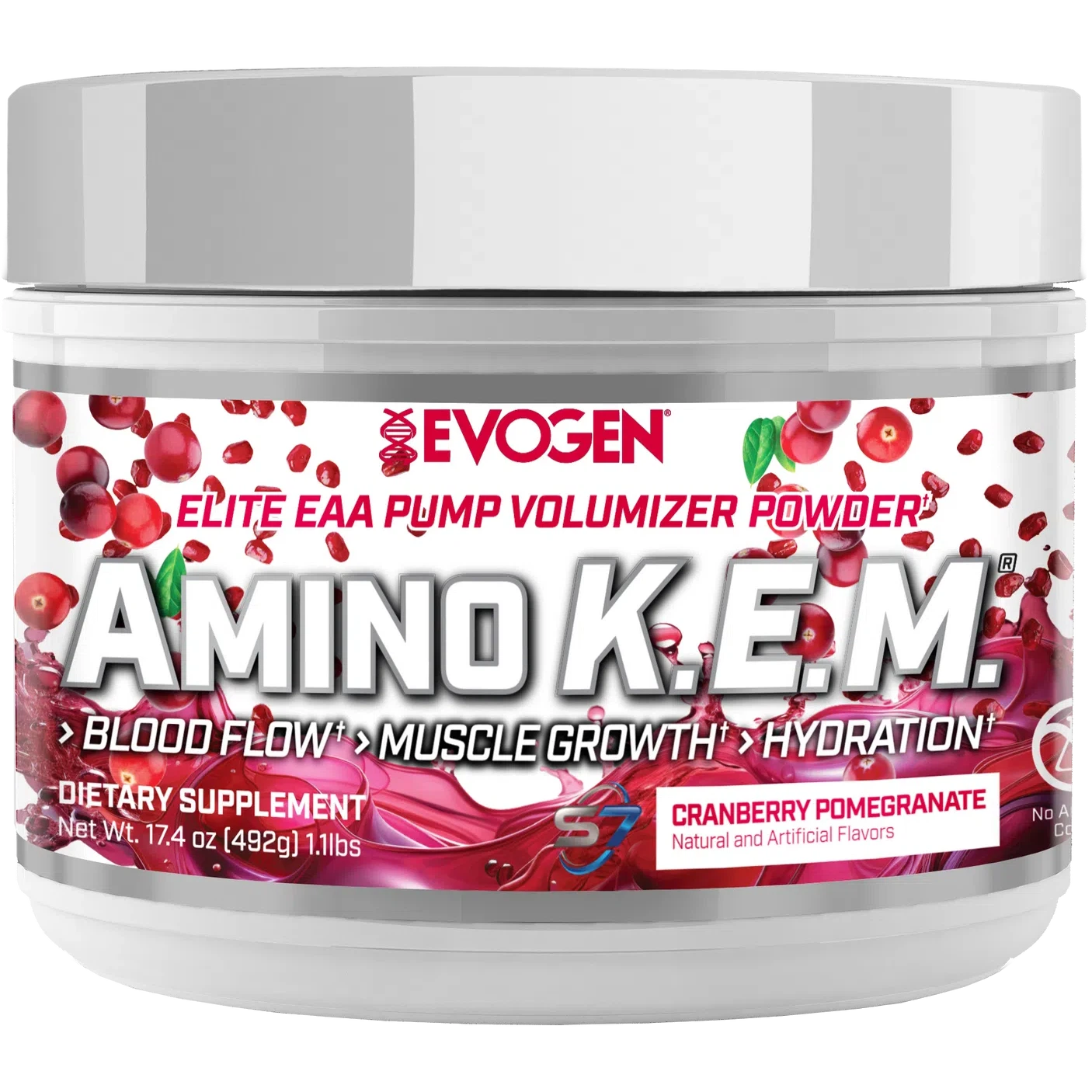 Evogen Amino K.E.M.-30 servings-Cranberry Pomegranate-N101 Nutrition