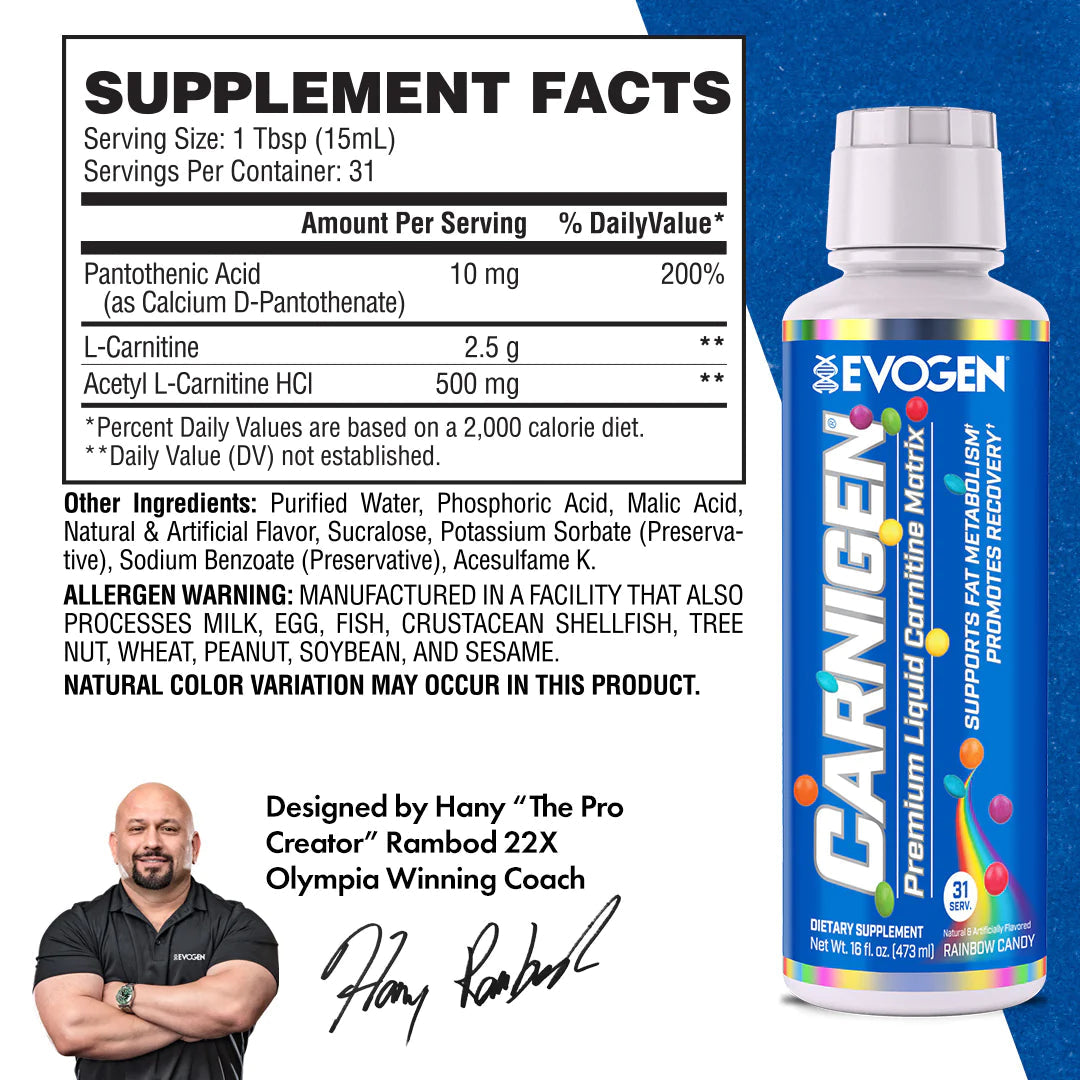 Evogen Carnigen Liquid Carnitine-N101 Nutrition
