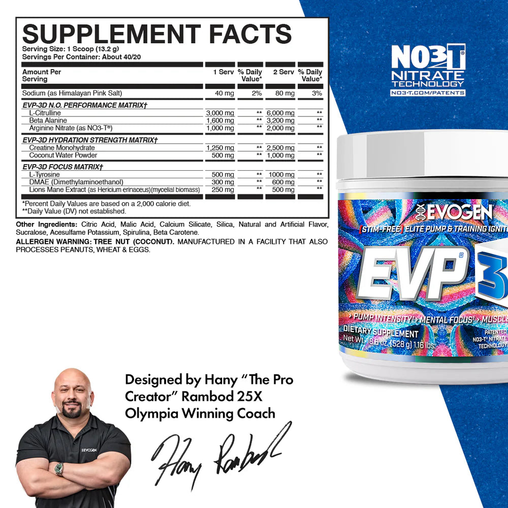 Evogen EVP-3D-N101 Nutrition