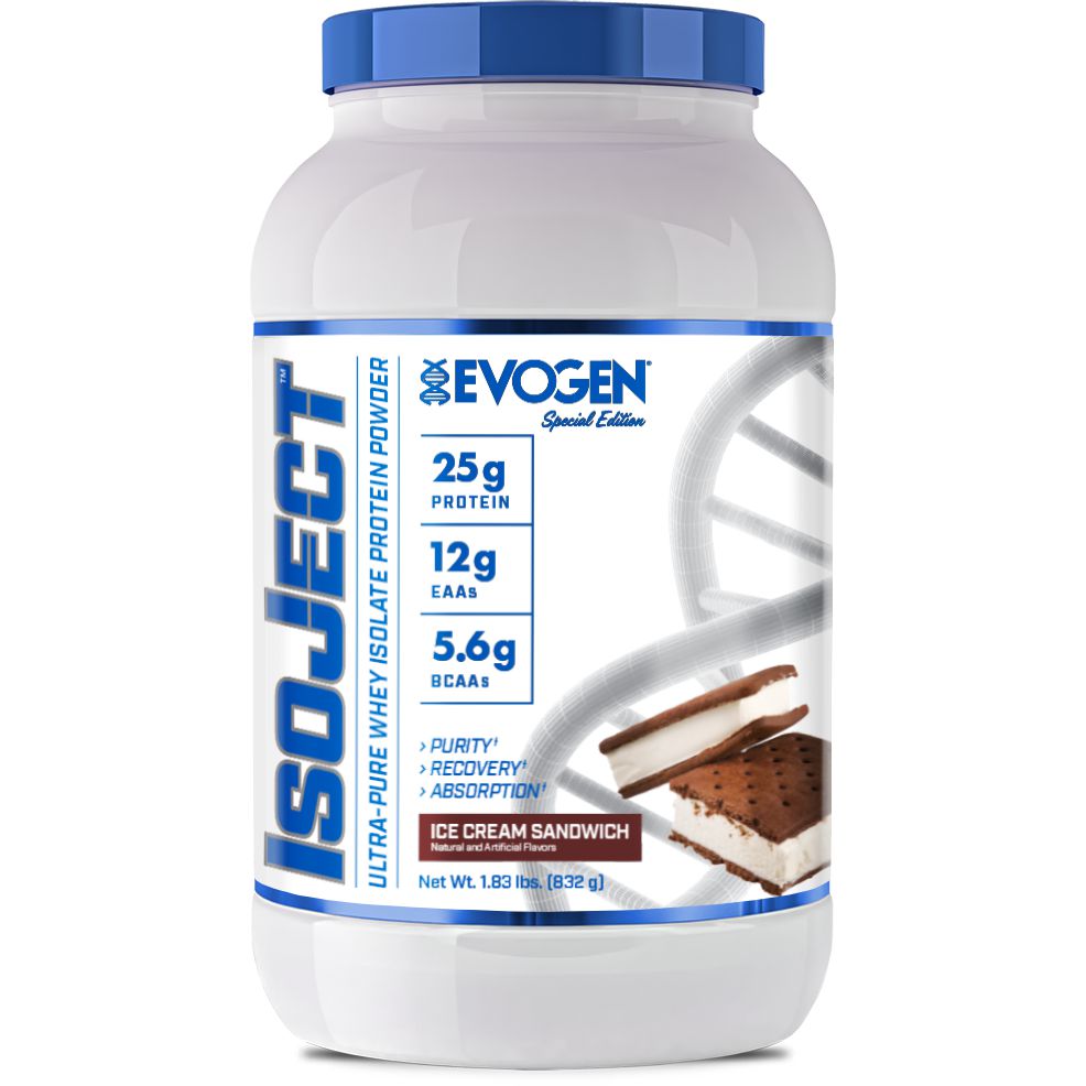 Evogen IsoJect-25 servings-Ice Cream Sandwich-N101 Nutrition