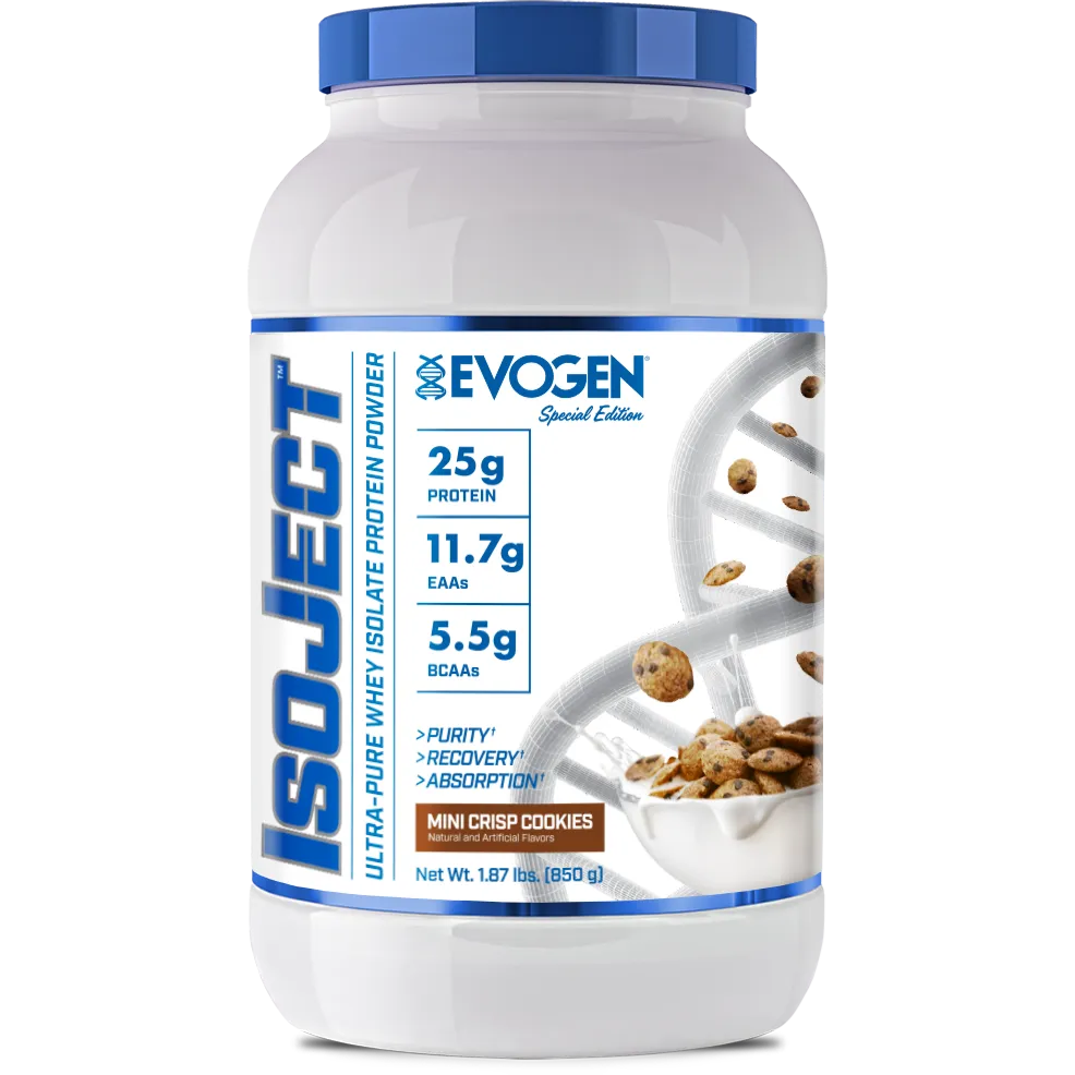 Evogen IsoJect-25 servings-Mini Crisp Cookies-N101 Nutrition