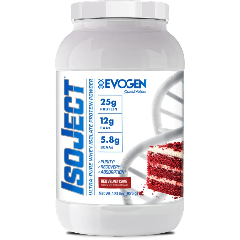 Evogen IsoJect-25 servings-Red Velvet Cake-N101 Nutrition