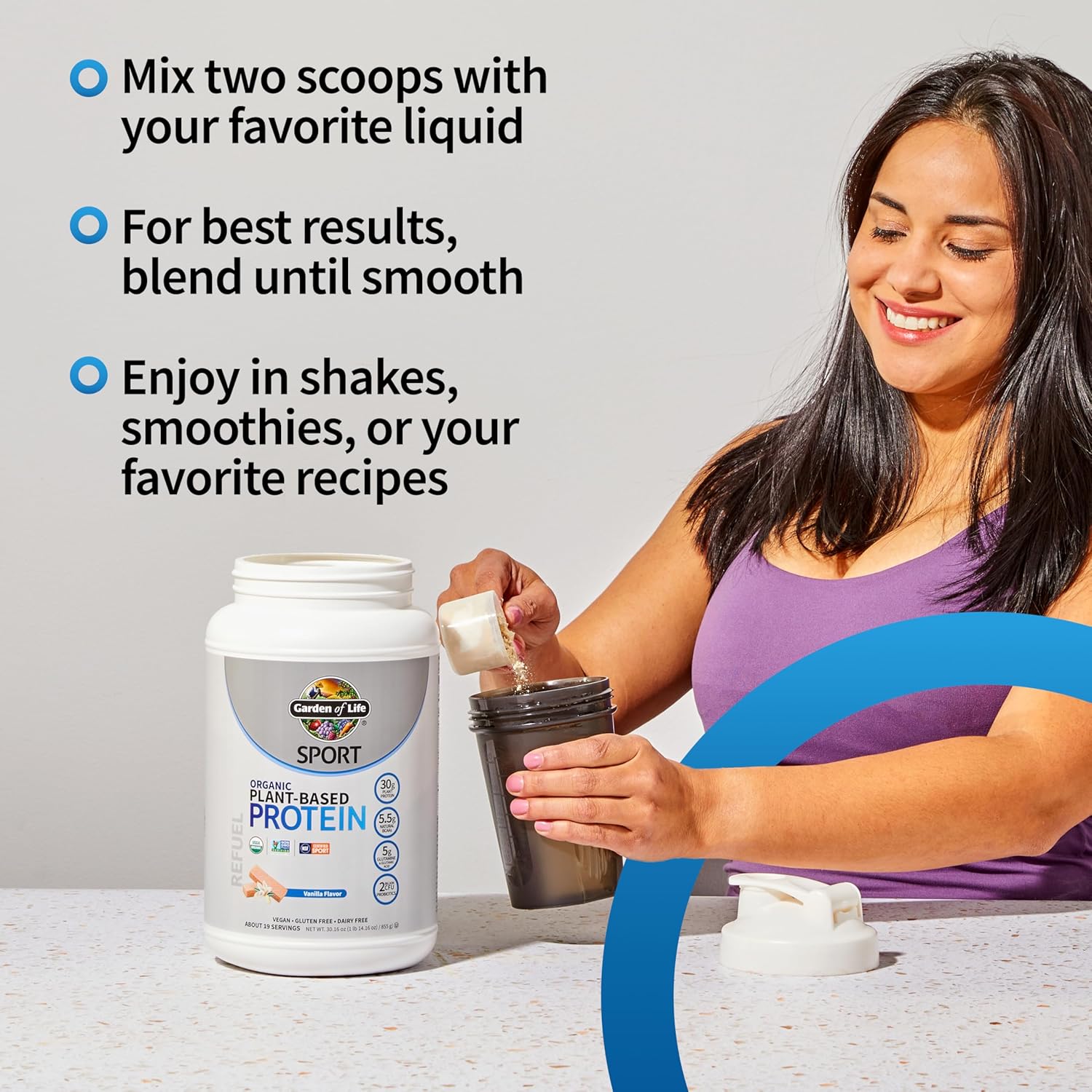 Garden of Life SPORT Organic Plant-Based Protein-N101 Nutrition