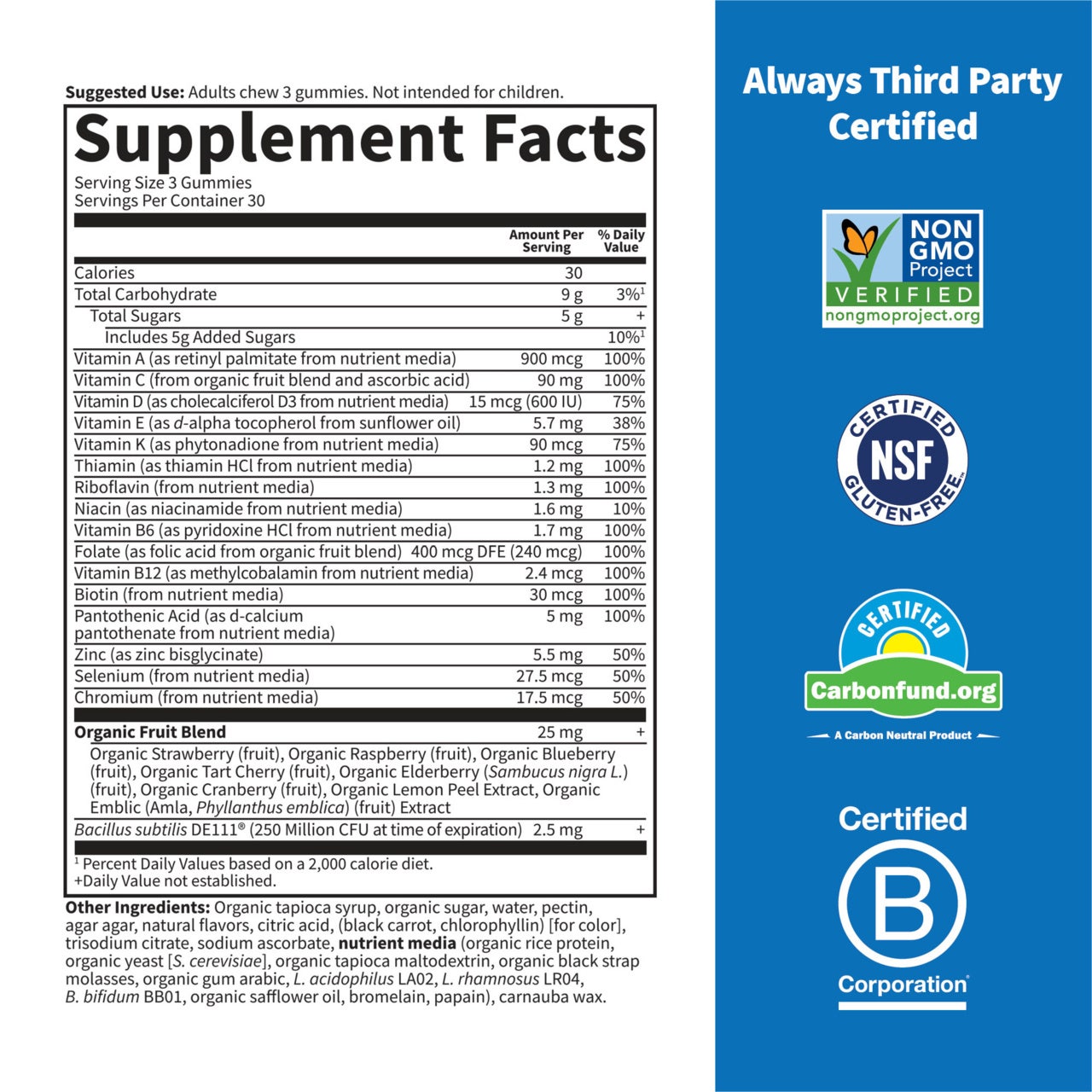 Garden of Life Vitamin Code Men's Multi Gummies-N101 Nutrition