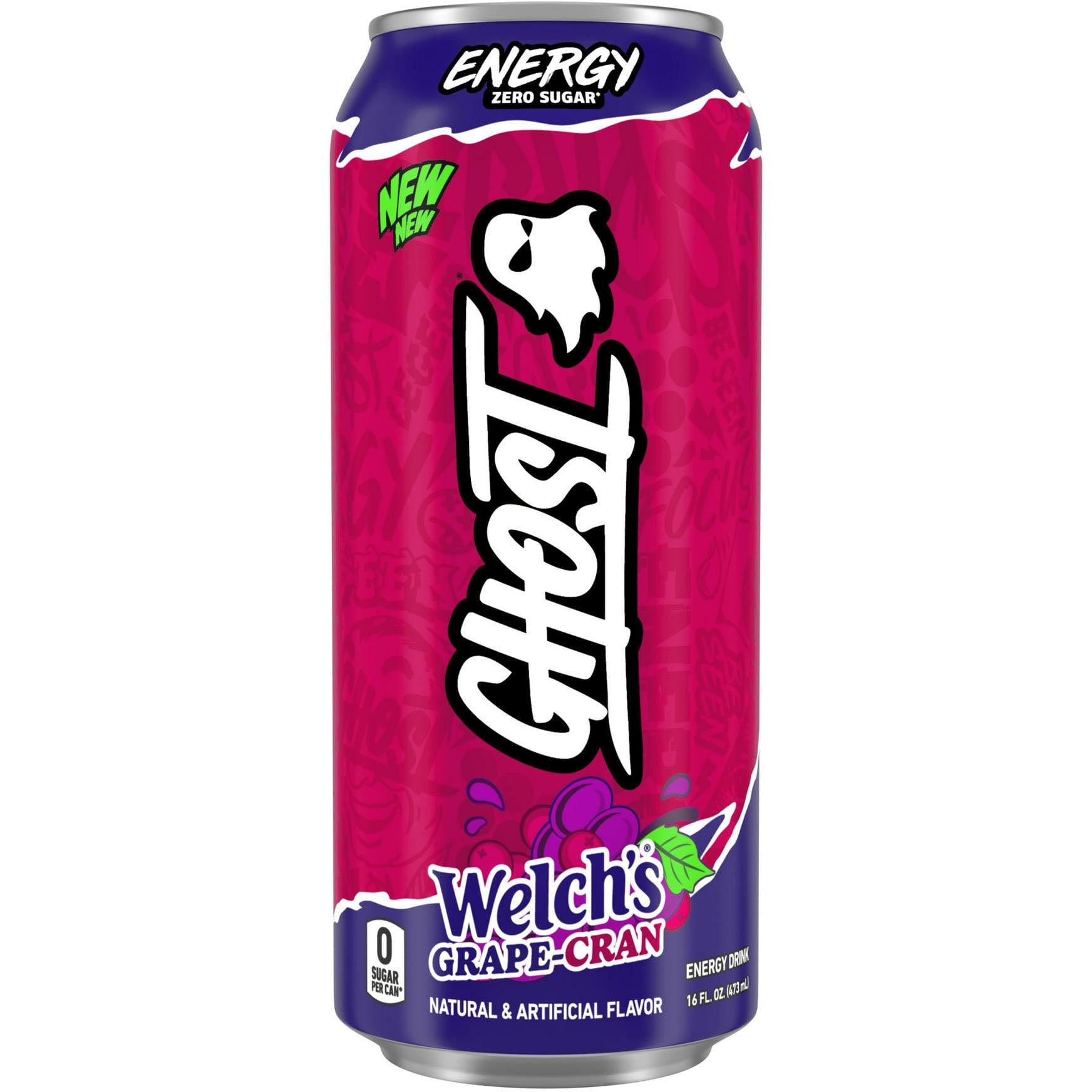 GHOST Energy Drink-Single (16 fl oz)-Welch's® Grape-Cran-N101 Nutrition