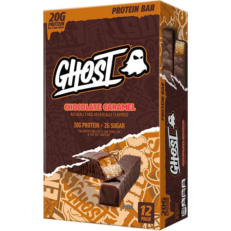 GHOST Protein Bars-Box (12 bars)-Chocolate Caramel-N101 Nutrition